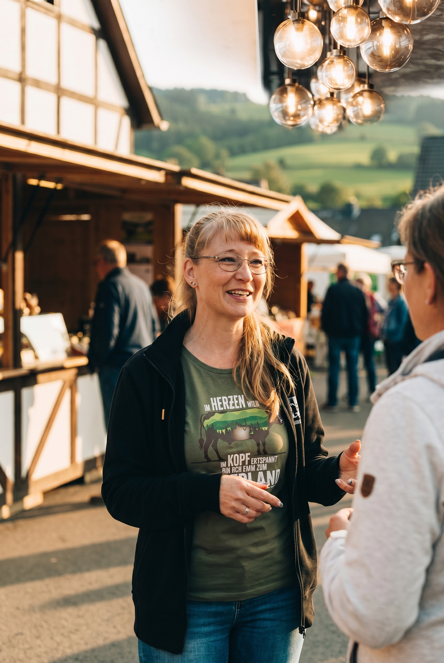 Denise Neumann beim Outdoor-Event — Neumann Mediengestaltung